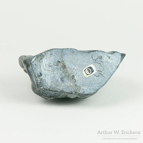 Crouching Man Soapstone Carving