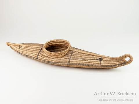 Basketry Yup'ik kayak Model
