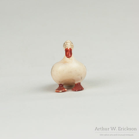 Inuit Carved and Scrimshawed Small Duck