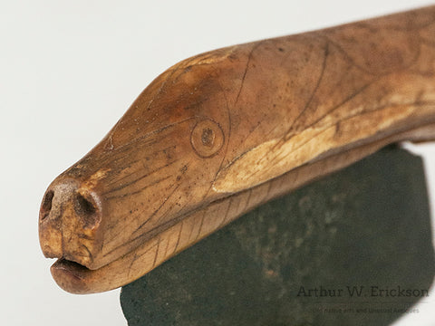 Excavated Fossilized Ivory Figural Ulu