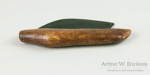 Excavated Fossilized Ivory Figural Ulu
