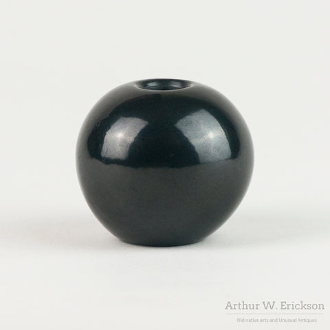 Early Joseph Lonewolf Miniature Incised Black and Red Pot