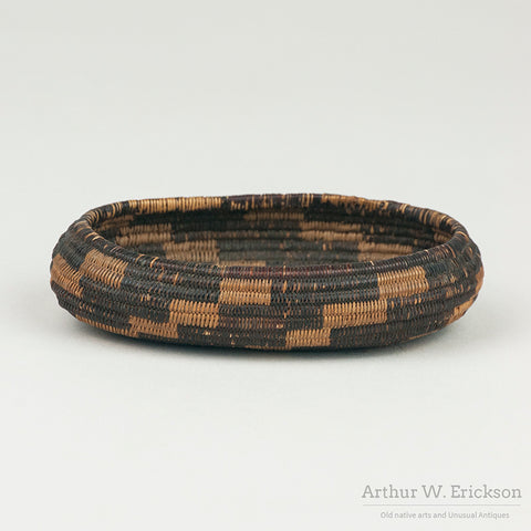 Finely Woven Miniatue Pomo Oval Basket