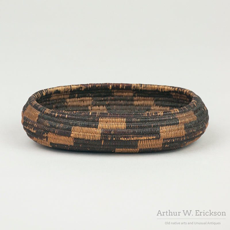 Finely Woven Miniatue Pomo Oval Basket