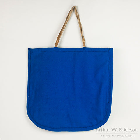 Large Plateau Beaded Flat Bag with Beautiful Indian Maiden