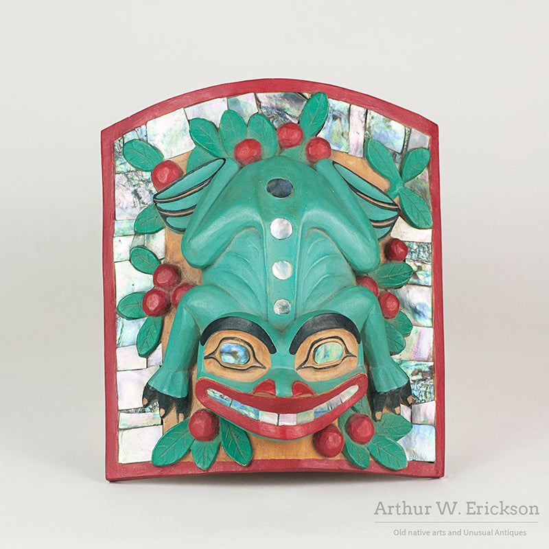 Early Lelooska Carved Northwest Coast Frontlet