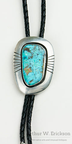 Frank Patania Jr Morenci Turquoise Bolo Tie