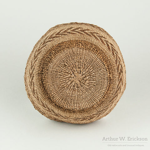Klamath Basket with Chevron Pattern