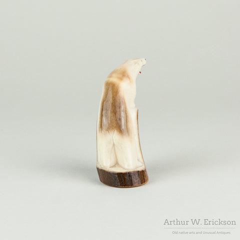 Inuit Fossilized Ivory Polar Bear