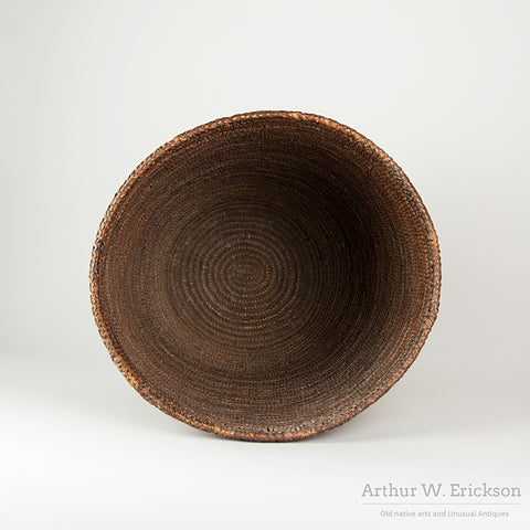 Large Fully Imbricated 19th Century Cowlitz Berry Basket