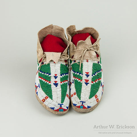 Fully Beaded Plains Moccasins