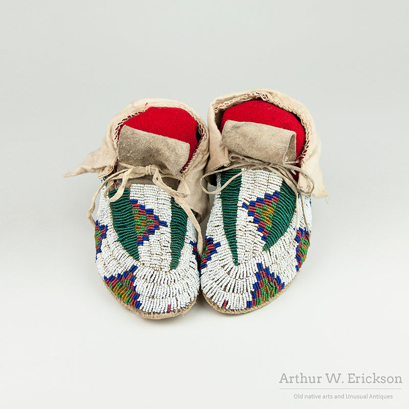 Fully Beaded Plains Moccasins