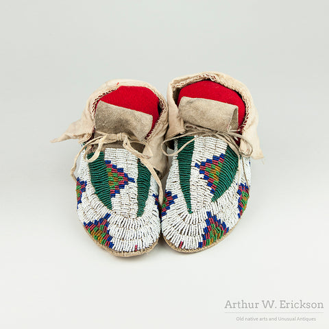 Fully Beaded Plains Moccasins