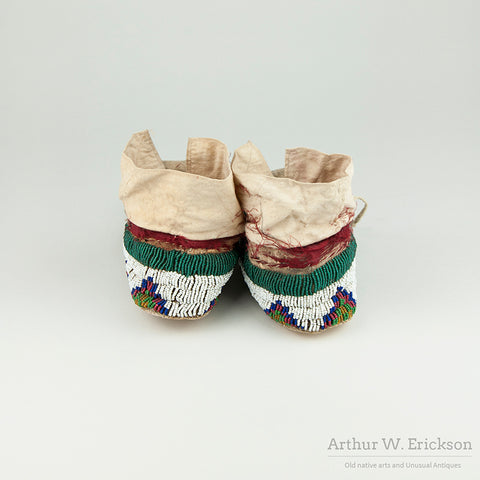 Fully Beaded Plains Moccasins