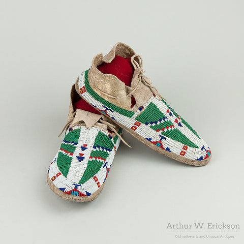Fully Beaded Plains Moccasins