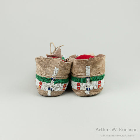 Fully Beaded Plains Moccasins