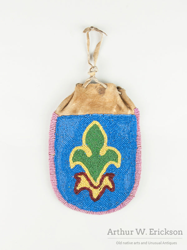 Double Sided Plateau Contour Beaded Pouch
