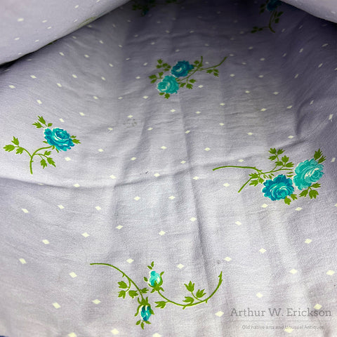 Large Plateau Beaded Flat Bag with Beautiful Indian Maiden