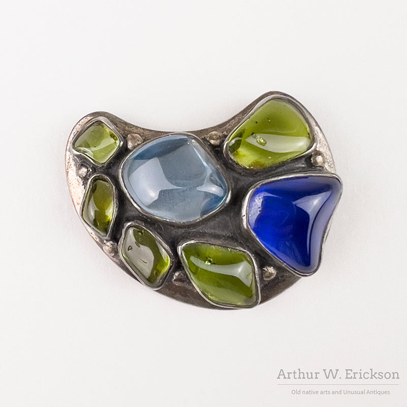H. Fred Skaggs Sterling Modernist Broach
