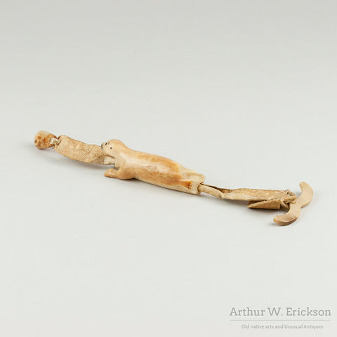 Inuit Seal Needle Case with leather thimble