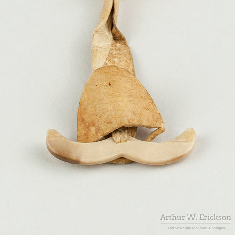 Inuit Seal Needle Case with leather thimble