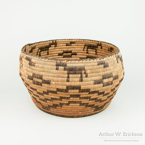 Large Pima/Papago(Tohono O’odham) Basket with Horses