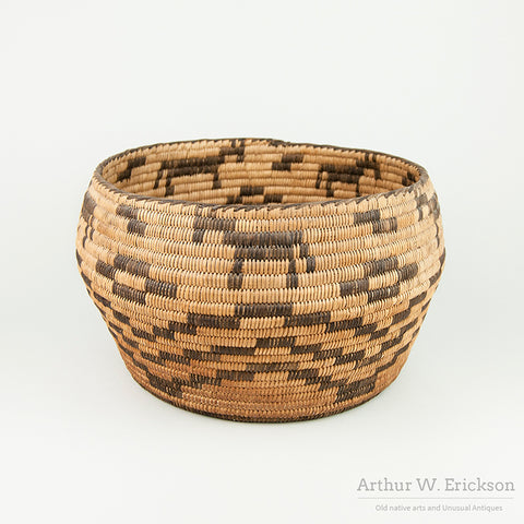 Large Pima/Papago(Tohono O’odham) Basket with Horses