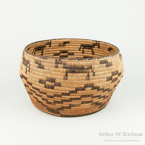 Large Pima/Papago(Tohono O’odham) Basket with Horses