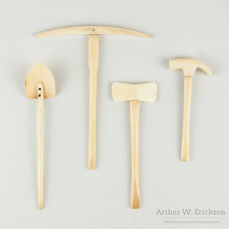 Four Piece Set of Inuit Carved Tools