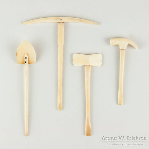 Four Piece Set of Inuit Carved Tools