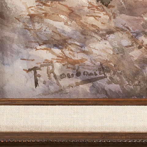 Indians On Horseback Watercolor