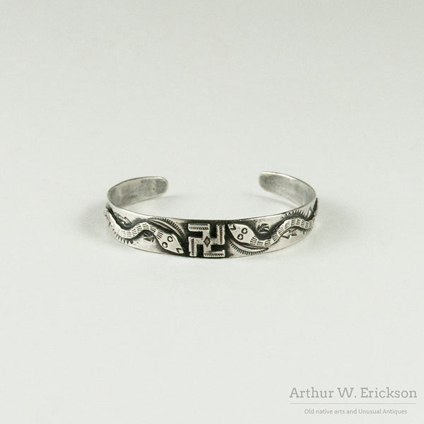 1930sNavajoSilverCuffBracelet_