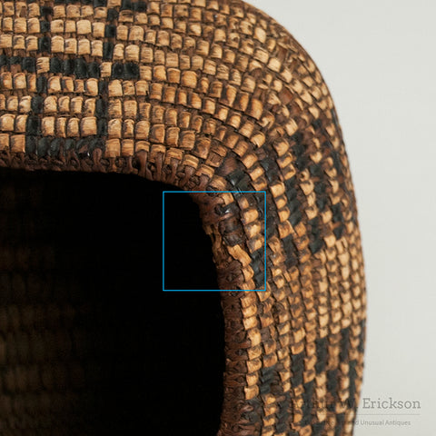 Cowiltz Fully Imbricated  Oval Basket