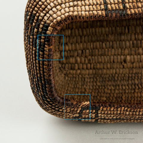 Cowiltz Fully Imbricated  Oval Basket
