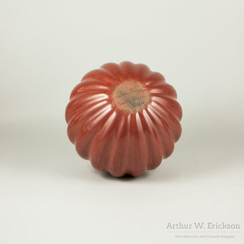 Helen Shupla Redware Melon Jar