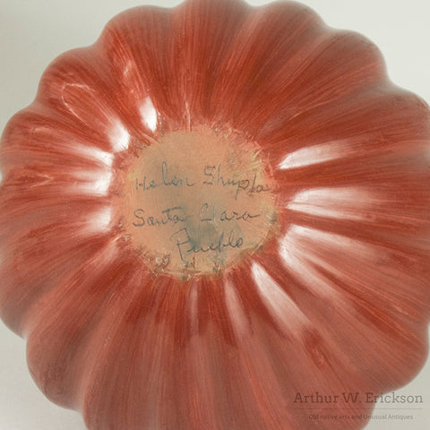 Helen Shupla Redware Melon Jar