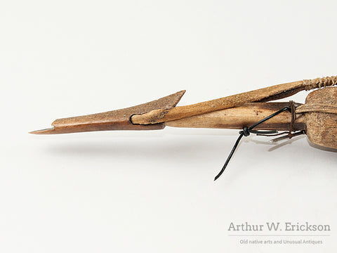 Antique Eskimo Harpoon with Rigging