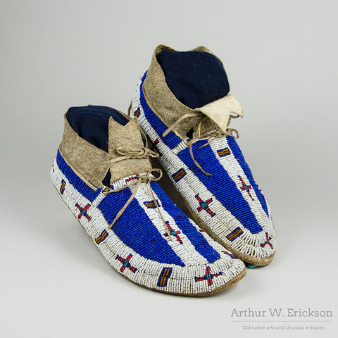 Fully Beaded Plains Moccasins