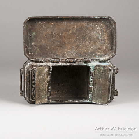 Philippines Silver Inlay Betel Nut Box - Arthur W. Erickson - 10