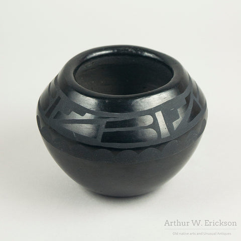 Blackware Jar by Lucy Martinez, San Ildefonso