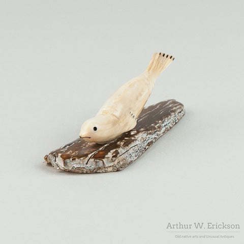 Carved Walrus Ivory Sliding Seal