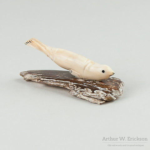 Carved Walrus Ivory Sliding Seal