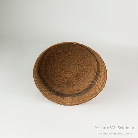 Colorful C. 1910 Tlingit Basket