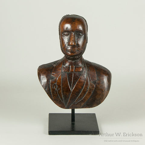 Folk Art Scandinavian Couple Wood Carving