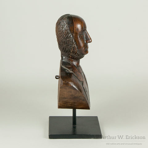 Folk Art Scandinavian Couple Wood Carving