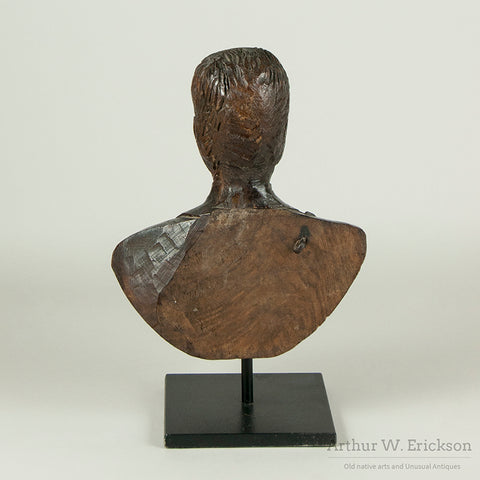 Folk Art Scandinavian Couple Wood Carving