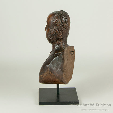Folk Art Scandinavian Couple Wood Carving