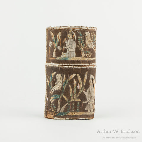 Huron Moose Hair embroidered Cigar Case