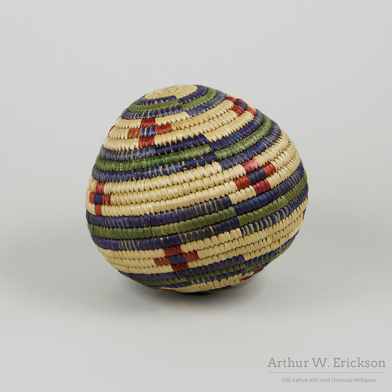 Eskimo Basketry Ball with Rattle