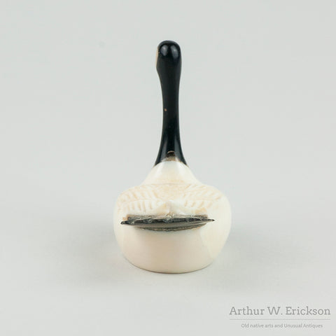 Eskimo Carved Ivory "Floating" Goose